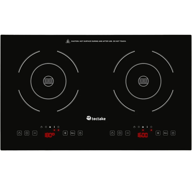 Tectake Double Induction Hob 3500W, Black