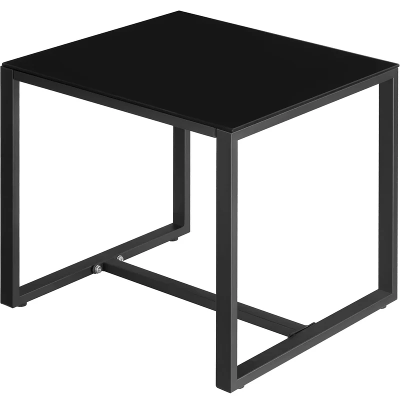 Tectake Granada Rattan Seating Group for 2 Persons, Light Grey/Black