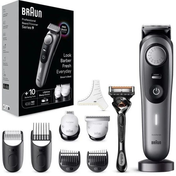 Braun BT9420 Beard Trimmer, Black/Grey