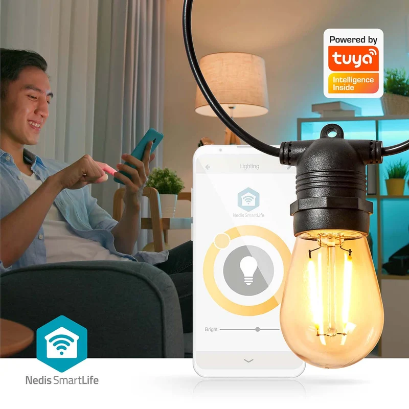 SmartLife Decoratieve Verlichting Feestverlichting - Wi-Fi - Warm Wit