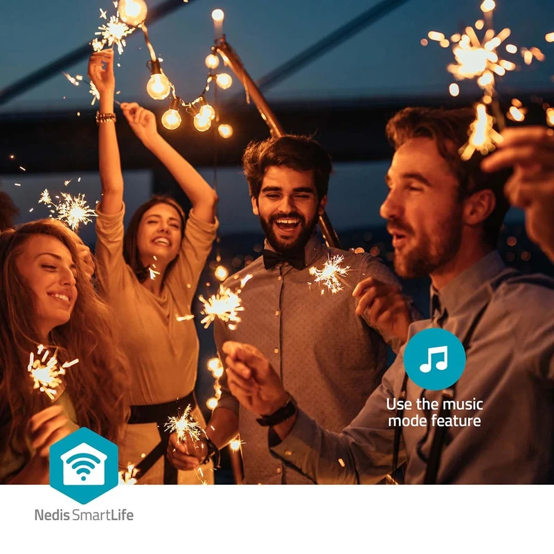 SmartLife Decoratieve Verlichting Feestverlichting - Wi-Fi - Warm Wit