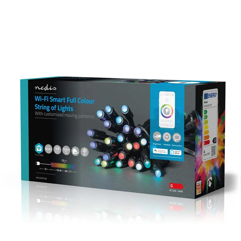 SmartLife-kerstverlichting Feestverlichting - Wi-Fi - RGB