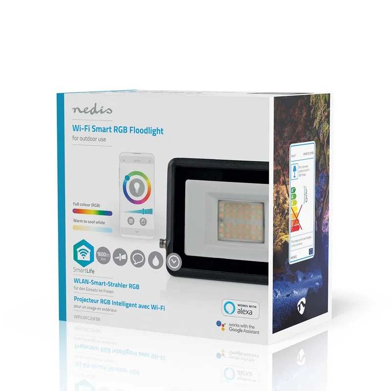 Smartlife Buitenlamp 1600 lm - Wi-Fi - 20W