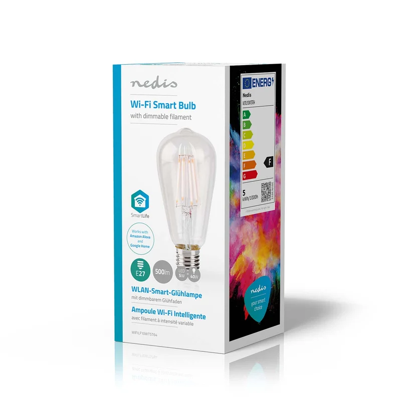 SmartLife LED Filamentlamp Wi-Fi - E27 - 500 lm
