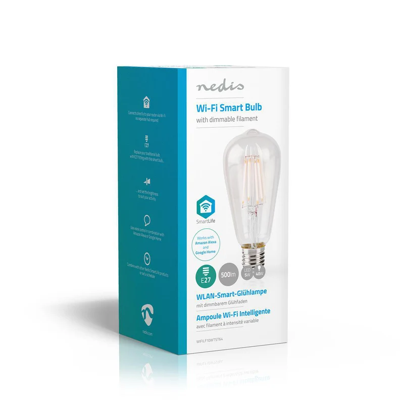 SmartLife LED Filamentlamp Wi-Fi - E27 - 500 lm