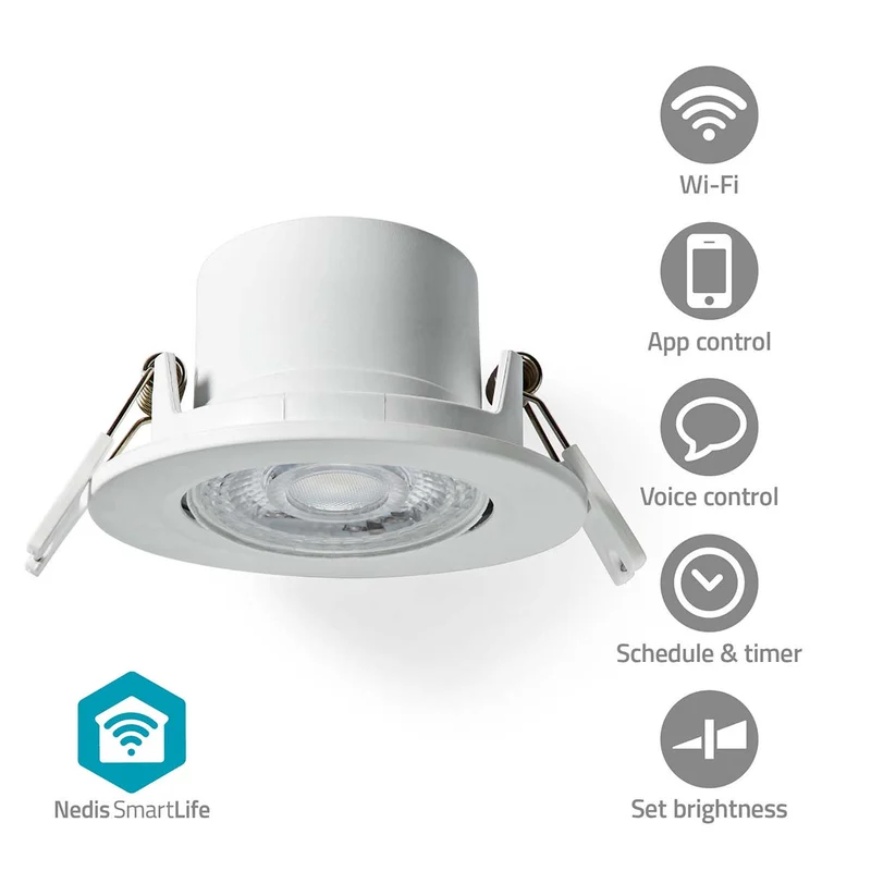 SmartLife Plafondlamp Wi-Fi - Warm tot Koel Wit - Rond