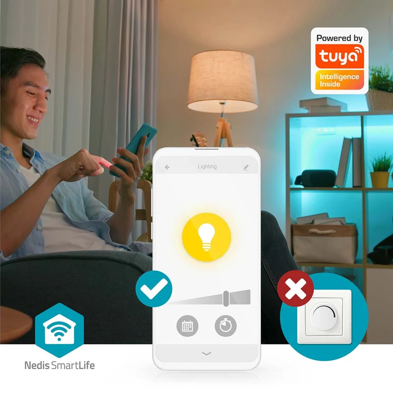 SmartLife Plafondlamp Wi-Fi - Warm tot Koel Wit - Rond