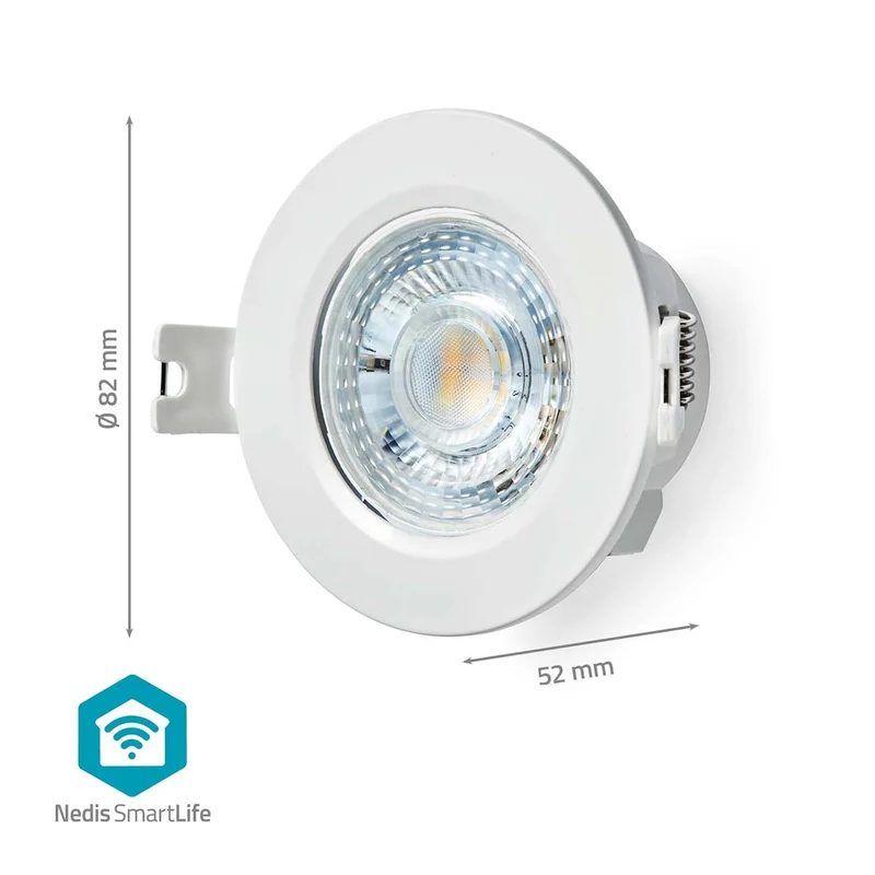 SmartLife Plafondlamp Wi-Fi - Warm tot Koel Wit - Rond