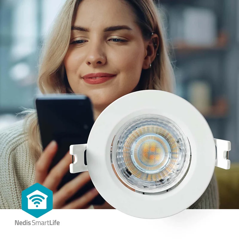 SmartLife Plafondlamp Wi-Fi - Warm tot Koel Wit - Rond