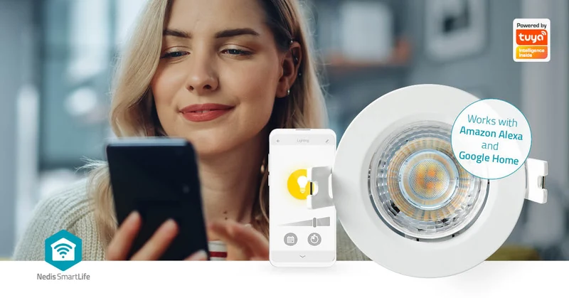 SmartLife Plafondlamp Wi-Fi - Warm tot Koel Wit - Rond