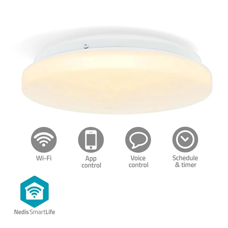 SmartLife Plafondlamp Wi-Fi - RGB / Warm tot Koel Wit - Rond