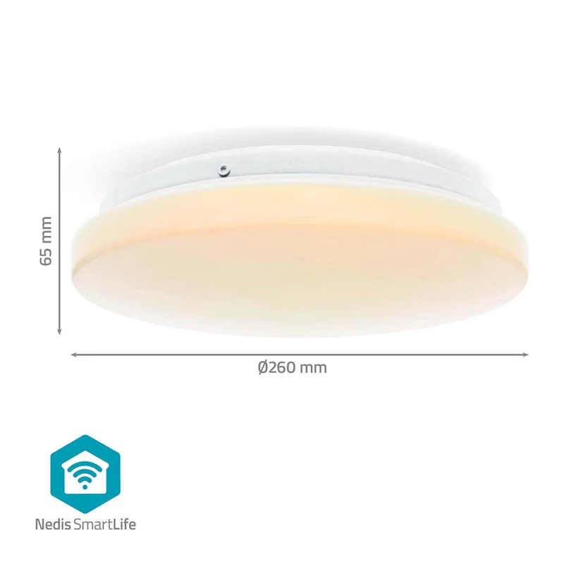 SmartLife Plafondlamp Wi-Fi - RGB / Warm tot Koel Wit - Rond