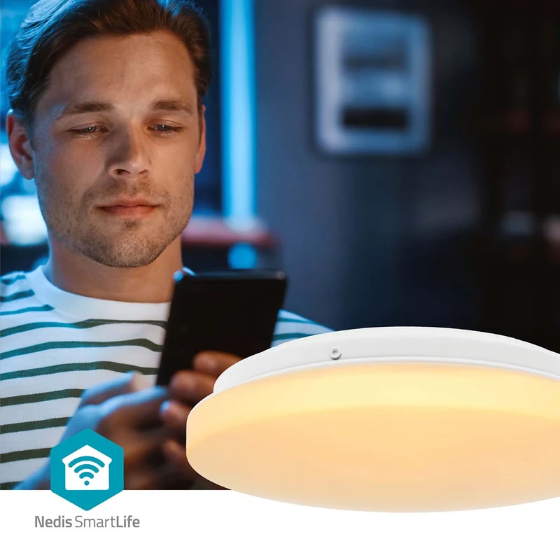 SmartLife Plafondlamp Wi-Fi - RGB / Warm tot Koel Wit - Rond