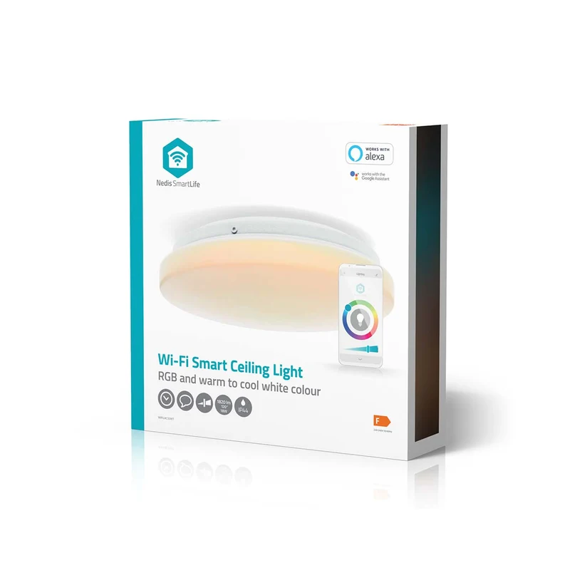SmartLife Plafondlamp Wi-Fi - RGB / Warm tot Koel Wit - Rond