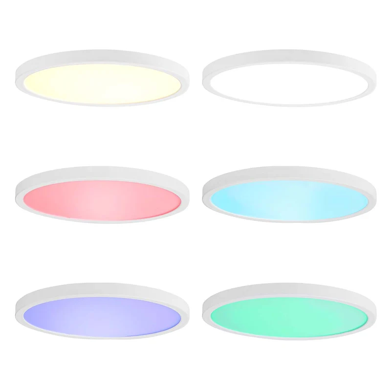 SmartLife Plafondlamp Wi-Fi - RGB / Warm tot Koel Wit - Rond