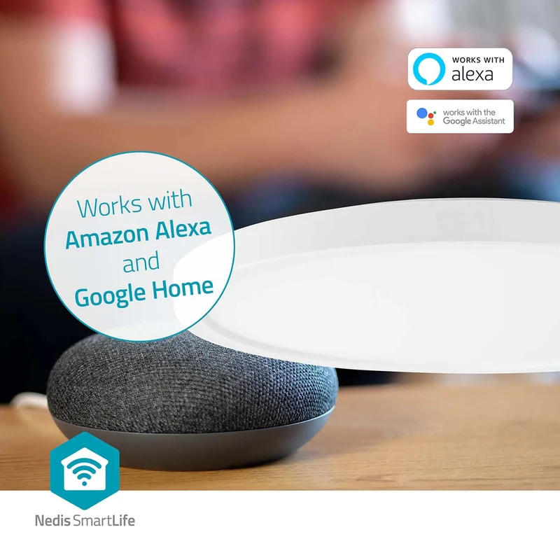 SmartLife Plafondlamp Wi-Fi - RGB / Warm tot Koel Wit - Rond