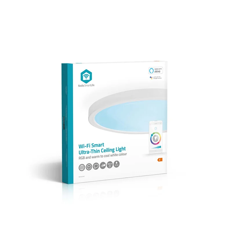 SmartLife Plafondlamp Wi-Fi - RGB / Warm tot Koel Wit - Rond
