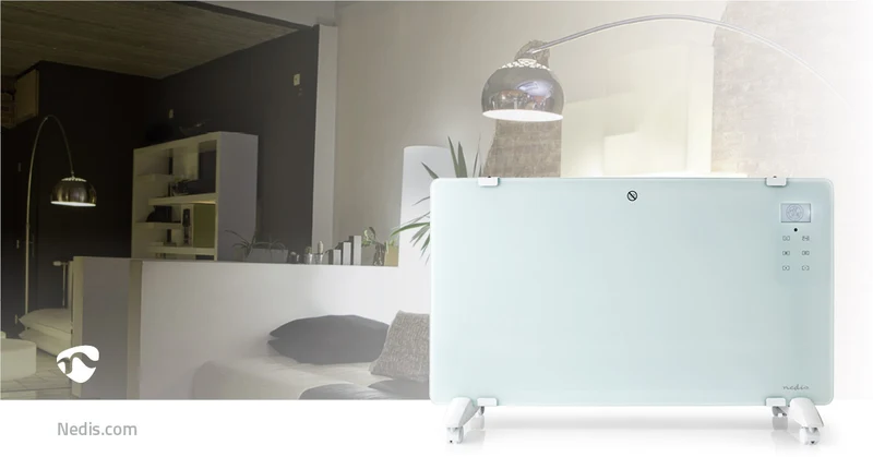 SmartLife Convectorkachel Geschikt voor badkamer - Glazen Paneel - 2000W