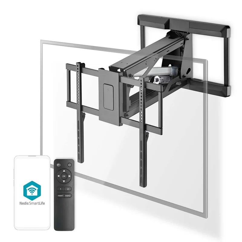 Gemotoriseerde TV-Muurbeugel 37 - 75" - Maximaal schermgewicht: 35 kg - Draaibaar