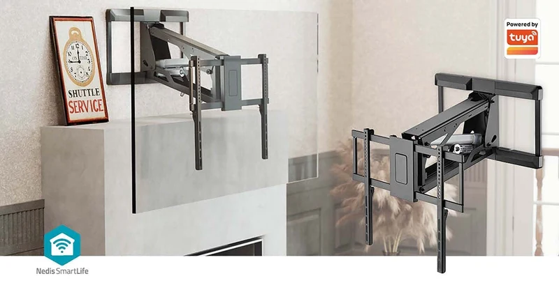 Gemotoriseerde TV-Muurbeugel 37 - 75" - Maximaal schermgewicht: 35 kg - Draaibaar