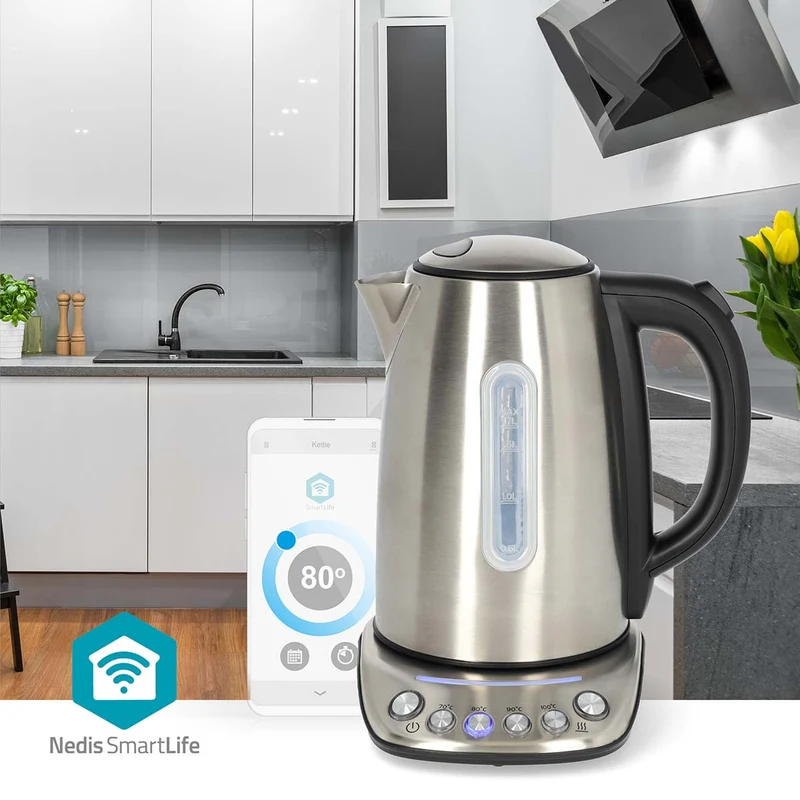 SmartLife Waterkoker Wi-Fi - 1.7l - Roestvrij Staal