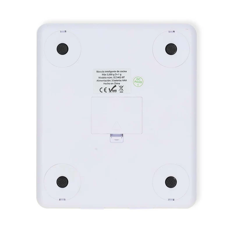 SmartLife-keukenweegschaal Bluetooth® - Glas / Kunststof - Wit