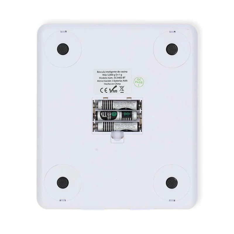 SmartLife-keukenweegschaal Bluetooth® - Glas / Kunststof - Wit