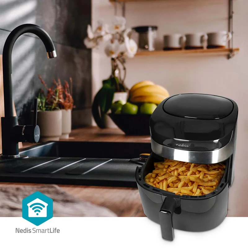 SmartLife Heteluchtfriteuse Wi-Fi - 7,2l - Tijdschakelaar: 1u