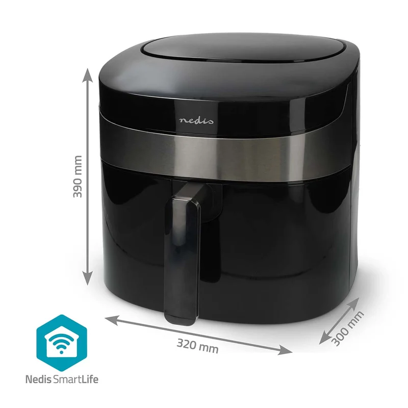 SmartLife Heteluchtfriteuse Wi-Fi - 7,2l - Tijdschakelaar: 1u