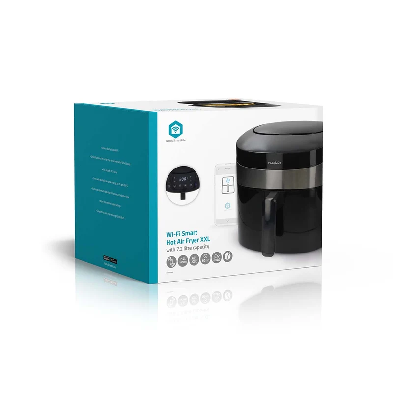 SmartLife Heteluchtfriteuse Wi-Fi - 7,2l - Tijdschakelaar: 1u