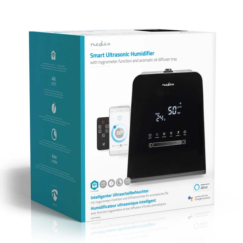 SmartLife Luchtbevochtiger 110W - Met Koele en Warme mist - 5.5l