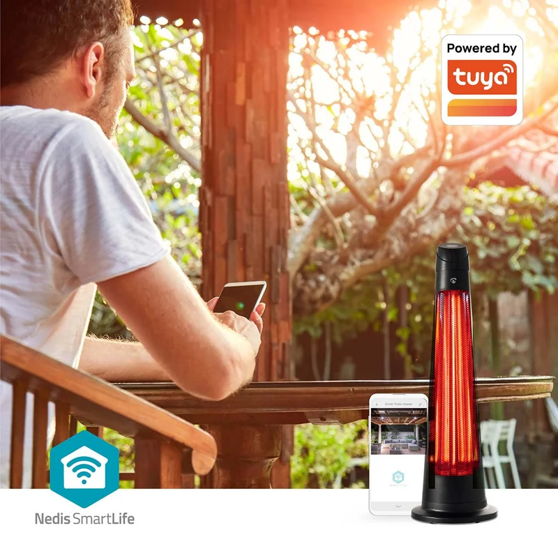 SmartLife Patio Verwarmer Wi-Fi - 1200W - 2 Warmte Standen
