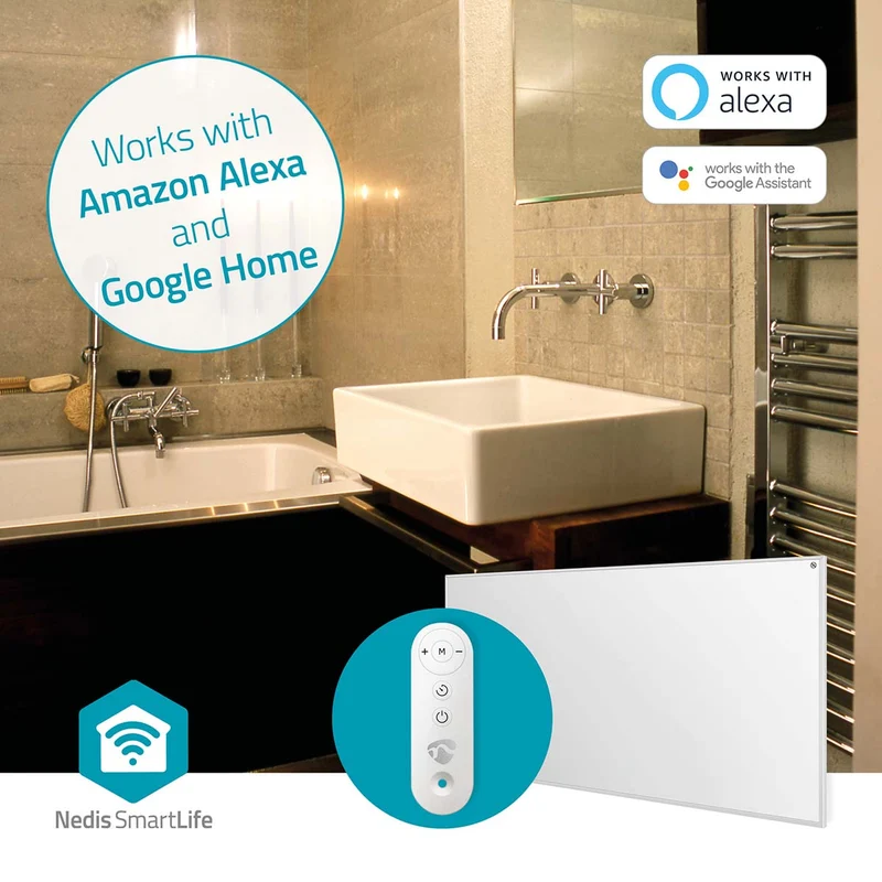 SmartLife Infrarood verwarmingspaneel 700W - Instelbare thermostaat - Afstandsbediening