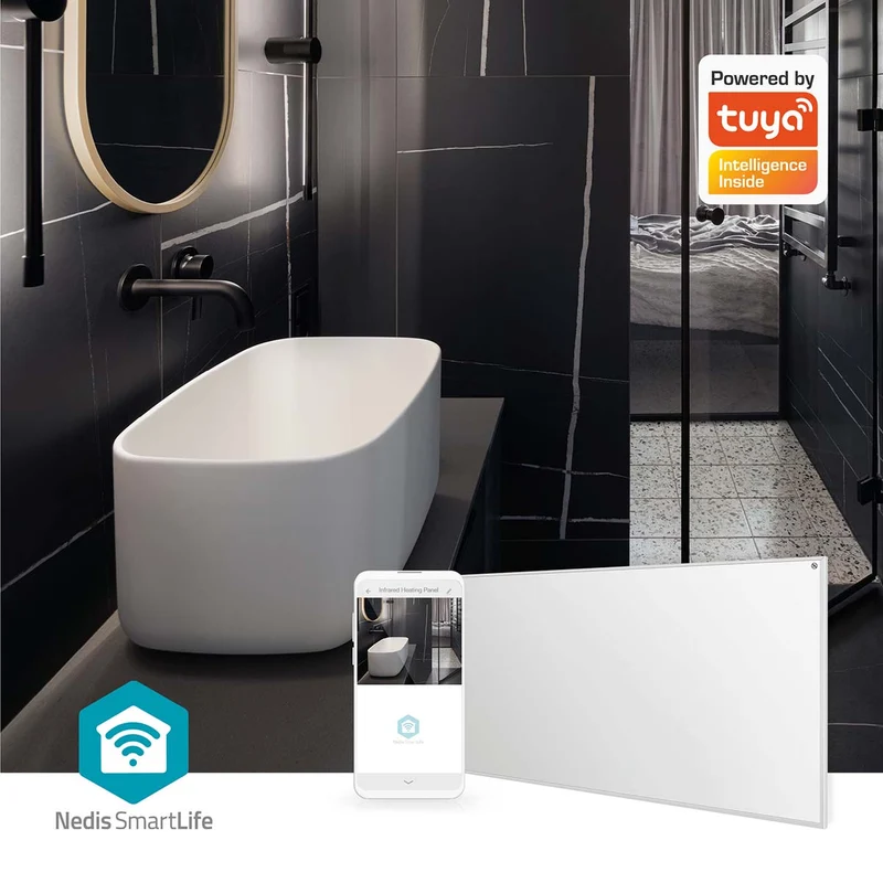 SmartLife Infrarood verwarmingspaneel 700W - Instelbare thermostaat - Afstandsbediening