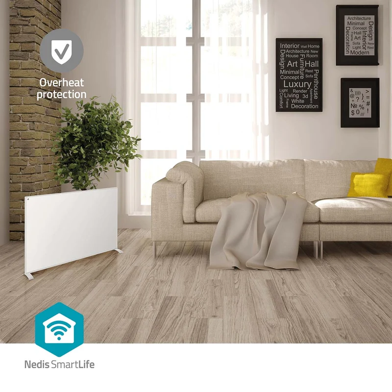 SmartLife Infrarood verwarmingspaneel 700W - Instelbare thermostaat - Afstandsbediening
