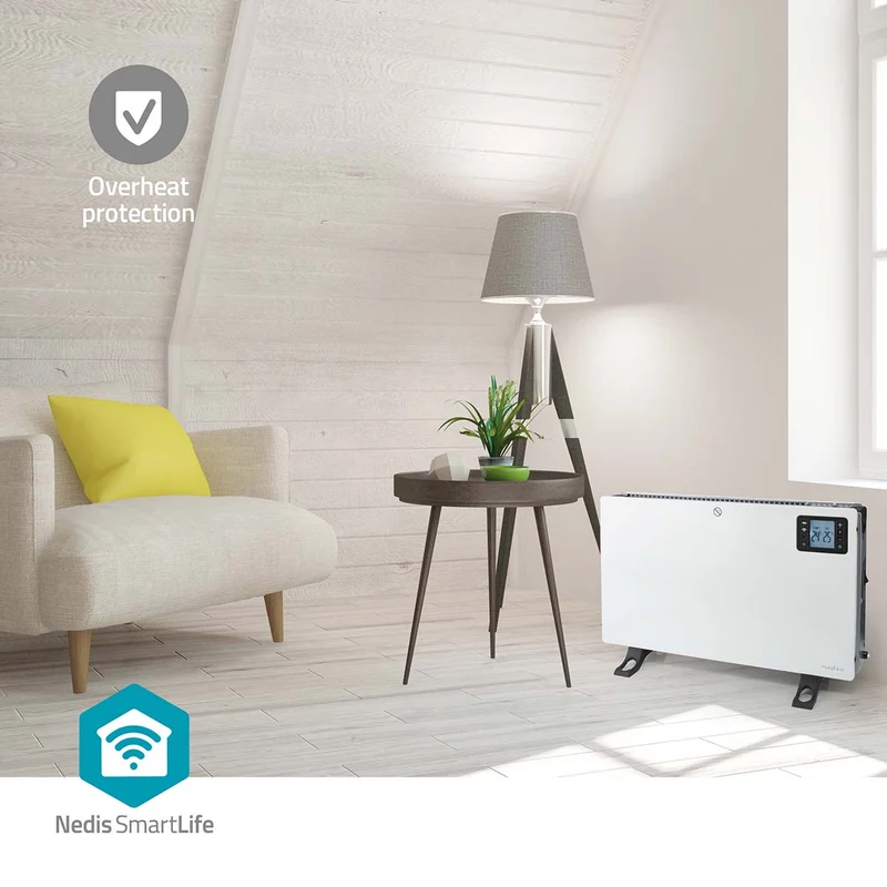 SmartLife Convectorkachel 2000W - 3 Warmte Standen - LCD
