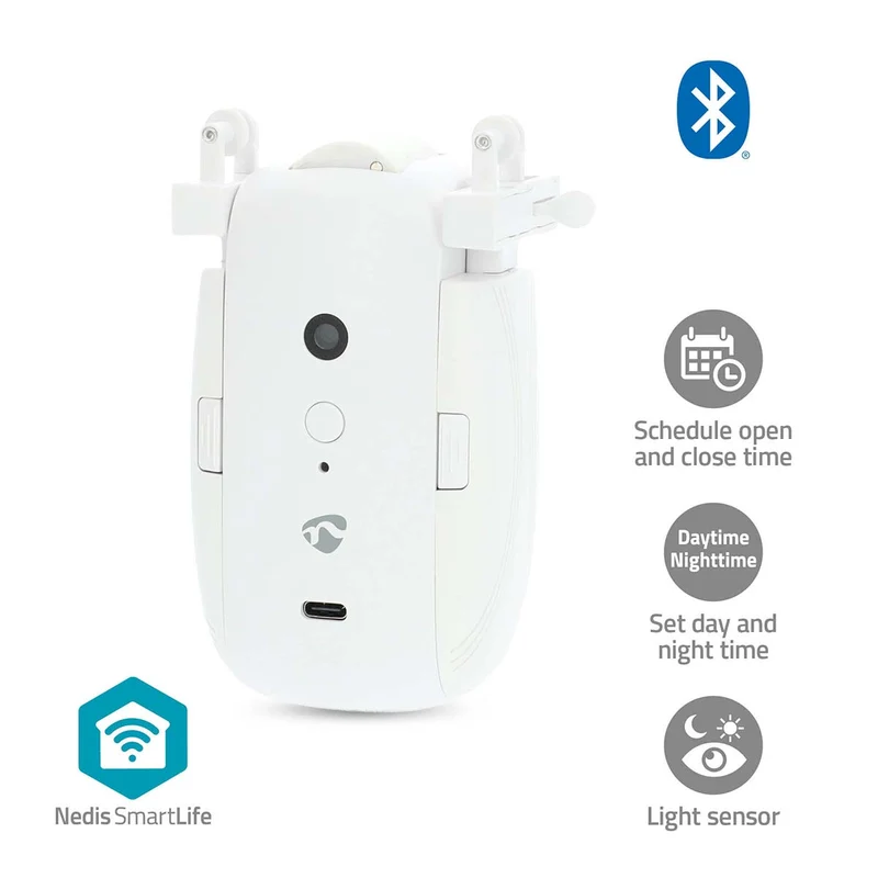 SmartLife Gordijnrobot I Rail / U Rail - Gordijnen - Batterij Gevoed / USB Gevoed