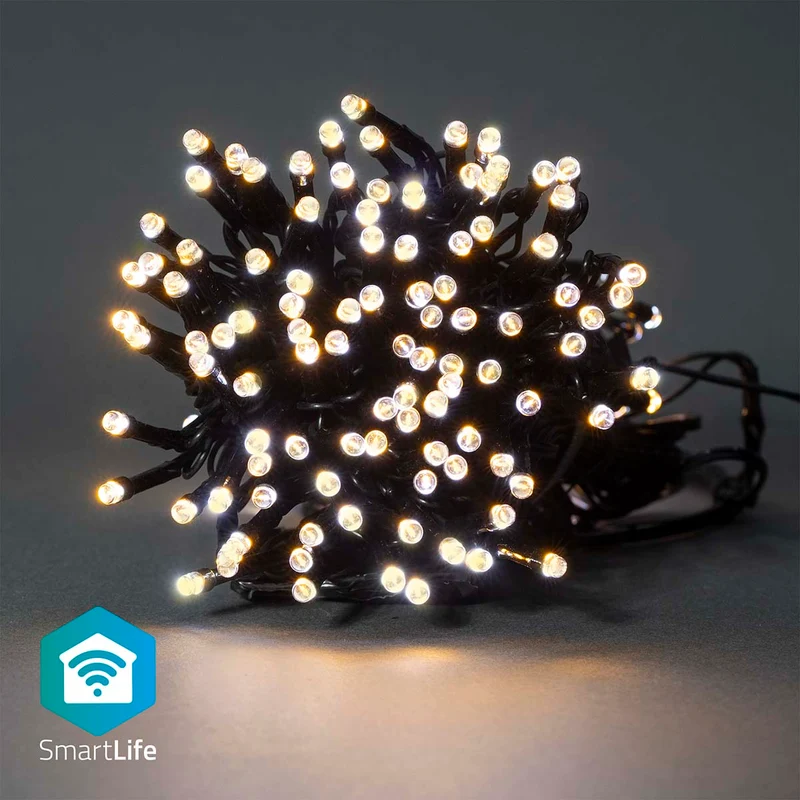 SmartLife-kerstverlichting Koord - Wi-Fi - Warm Wit