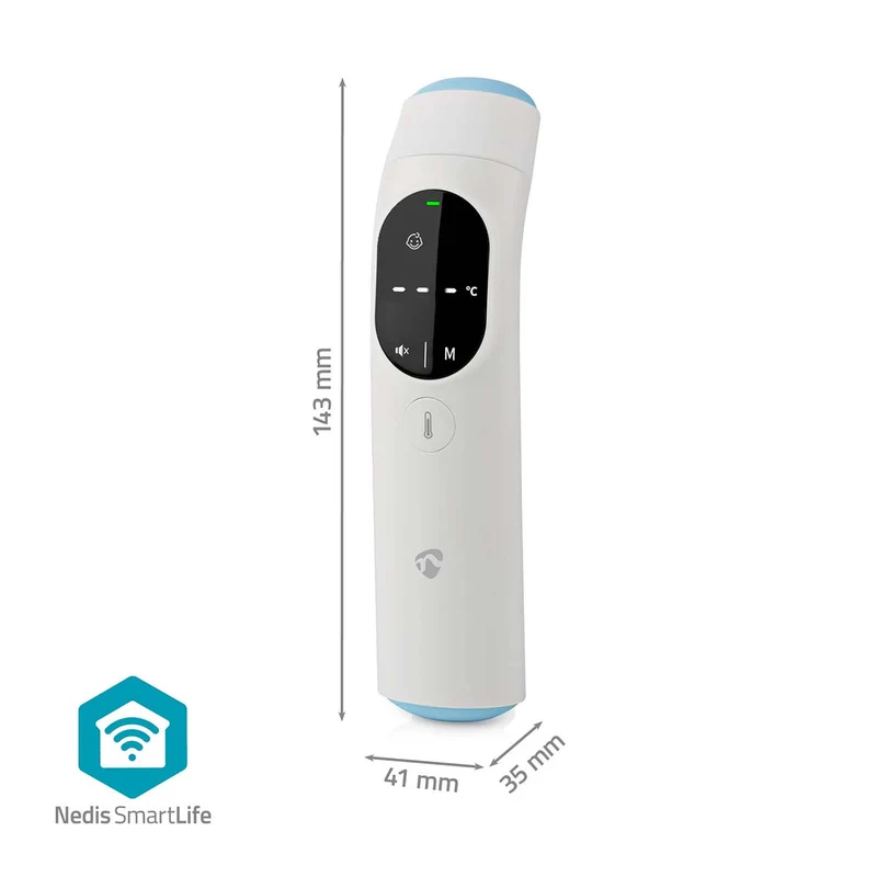 SmartLife Infrarood Thermometer Oor / Voorhoofd - LED - Wit