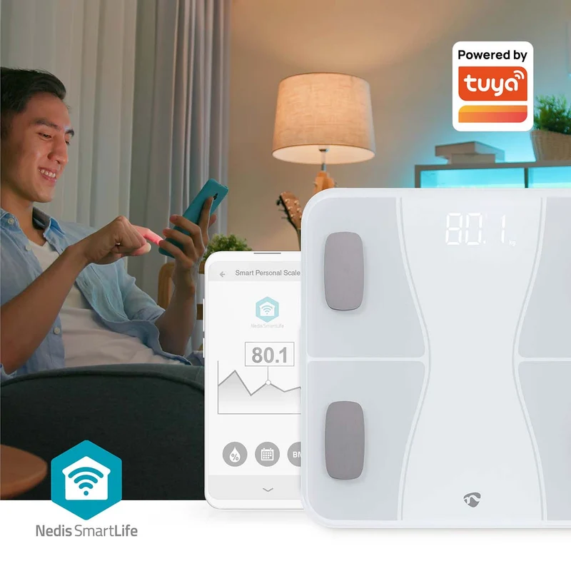 SmartLife Personenweegschaal Bluetooth® - BMI / BMR / Botten / Gewicht / Spieren / Vet / Water - 12