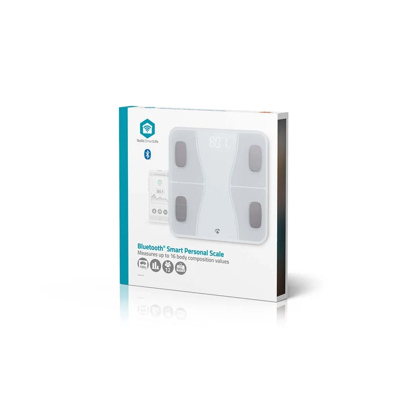 SmartLife Personenweegschaal Bluetooth® - BMI / BMR / Botten / Gewicht / Spieren / Vet / Water - 12
