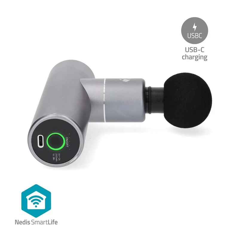 SmartLife Sportmassagepistool Bluetooth® - Batterij Gevoed - Oplaadbaar