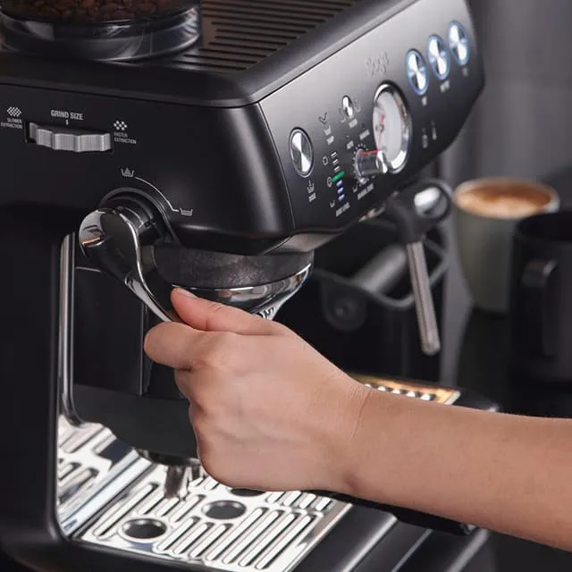 Sage Barista Express Impress SES876BTR Espresso Machine, Black