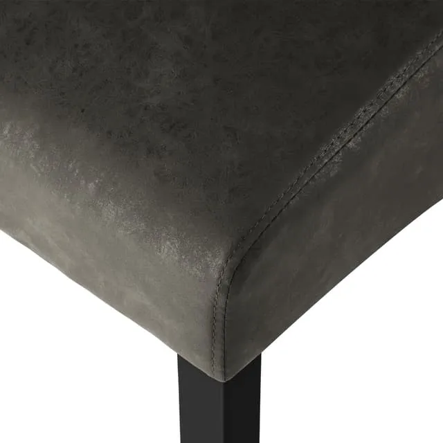 tectake Ergonomic Dining Chair in Robust Wood 45 x 44 x 106 cm, Grey Melange