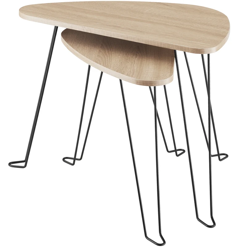 Tectake Coffee Tables Richmond, Industrial Wood