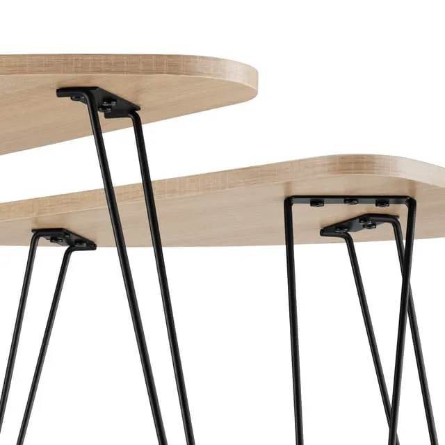Tectake Coffee Tables Richmond, Industrial Wood