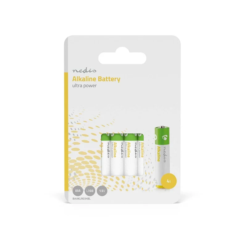 Alkaline-Batterij AAA 1.5 V DC - 4-Pak