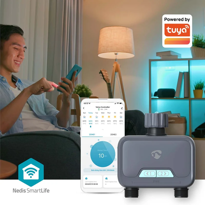 SmartLife Water Control Bluetooth® - Batterij Gevoed - IP54
