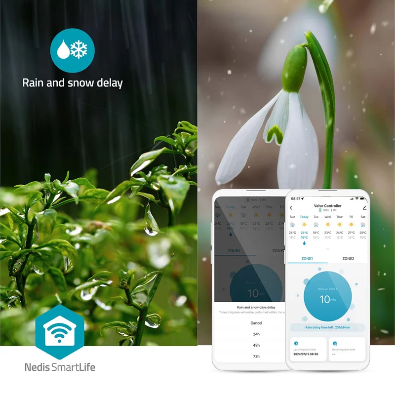 SmartLife Water Control Bluetooth® - Batterij Gevoed - IP54