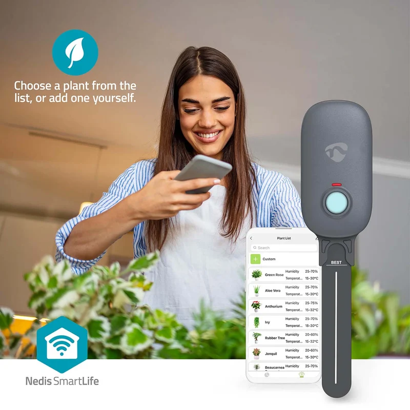 SmartLife Bodemvochtmeter Bluetooth® - Batterij Gevoed - IP55